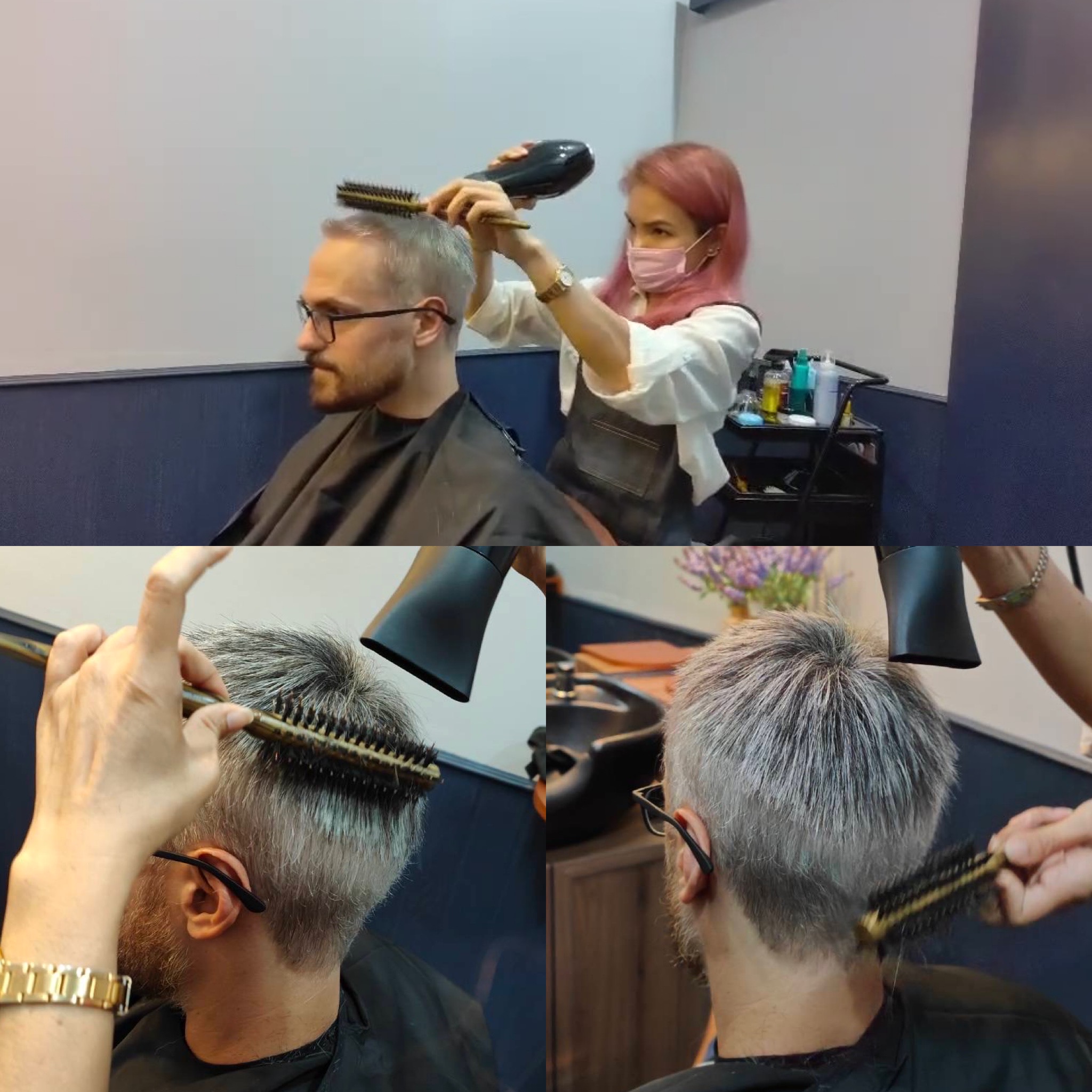 รีวิว ใส่วิกผมแท้ วิกติดกาวผู้ชาย ศีรษะล้านไข่ดาว Yumiko Wig Studio