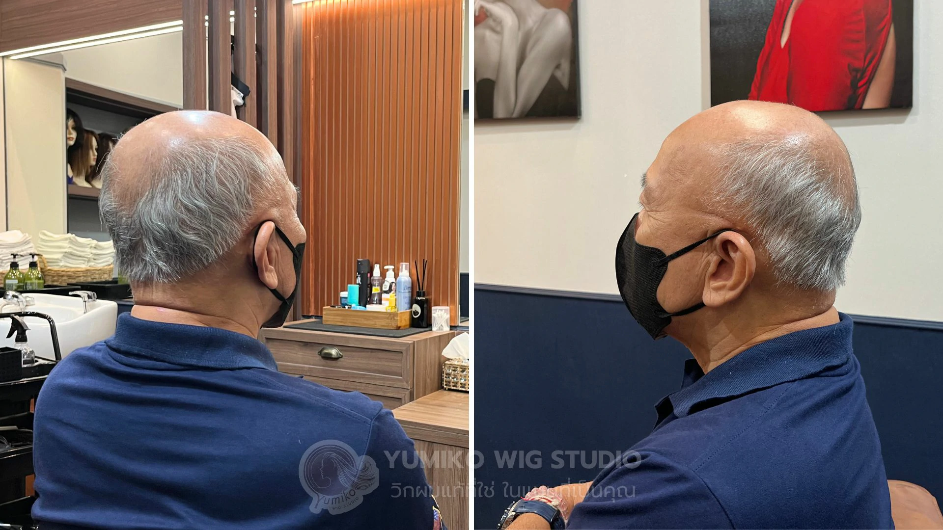 รีวิว วิกผมแท้ผู้ชาย Yumiko ใส่สบาย มั่นใจทุกกิจกรรม ฮาฟวิกติดเทป Yumiko Wig Studio_14