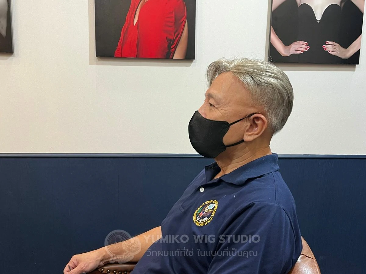 รีวิว วิกผมแท้ผู้ชาย Yumiko ใส่สบาย มั่นใจทุกกิจกรรม ฮาฟวิกติดเทป Yumiko Wig Studio_30