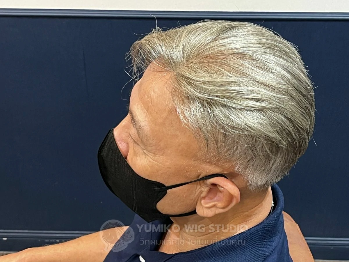 รีวิว วิกผมแท้ผู้ชาย Yumiko ใส่สบาย มั่นใจทุกกิจกรรม ฮาฟวิกติดเทป Yumiko Wig Studio_42