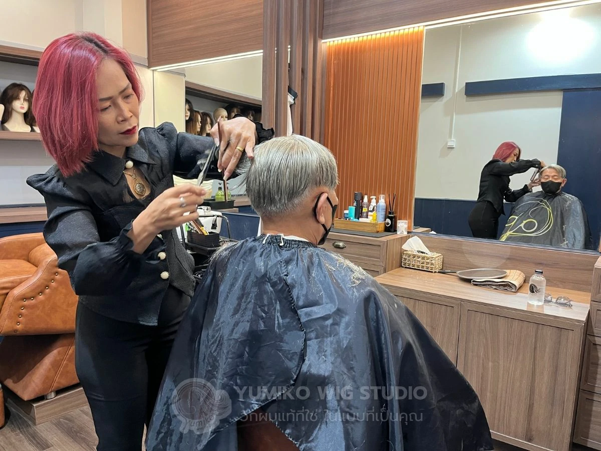รีวิว วิกผมแท้ผู้ชาย Yumiko ใส่สบาย มั่นใจทุกกิจกรรม ฮาฟวิกติดเทป Yumiko Wig Studio_46