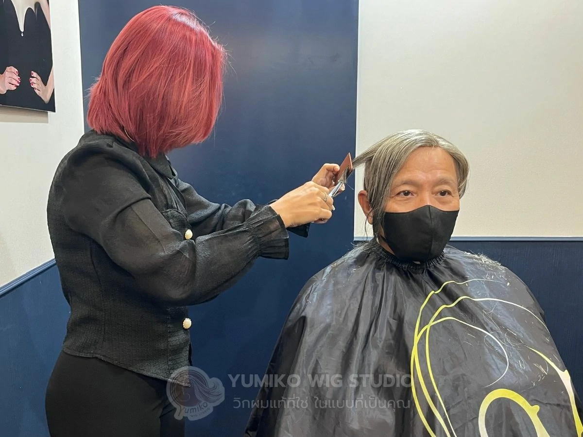 รีวิว วิกผมแท้ผู้ชาย Yumiko ใส่สบาย มั่นใจทุกกิจกรรม ฮาฟวิกติดเทป Yumiko Wig Studio_49