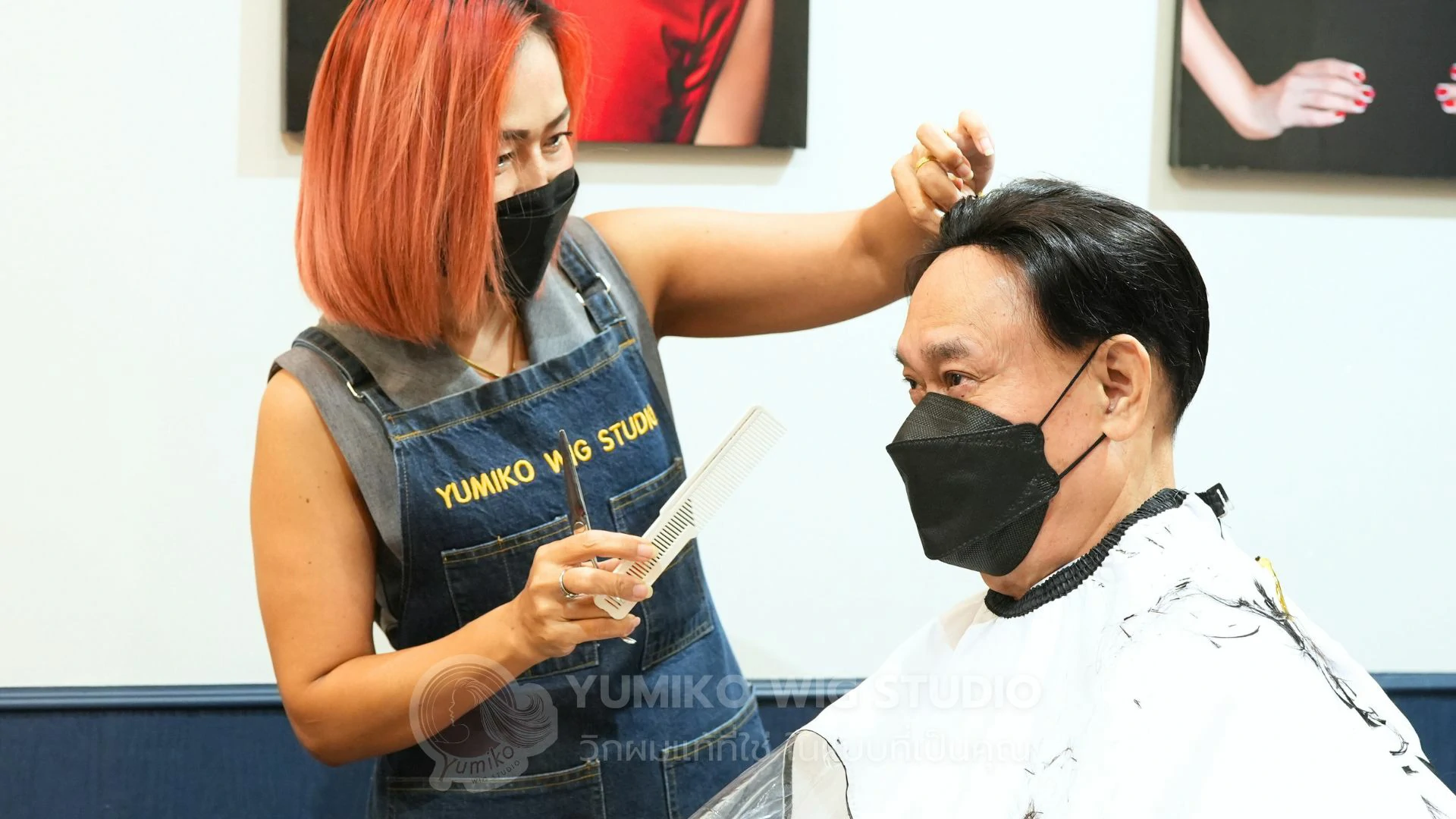 วิกผมแท้ Yumiko ออกแบบ ตัดแต่ง ทรงผม สีผม ได้ตามต้องการ