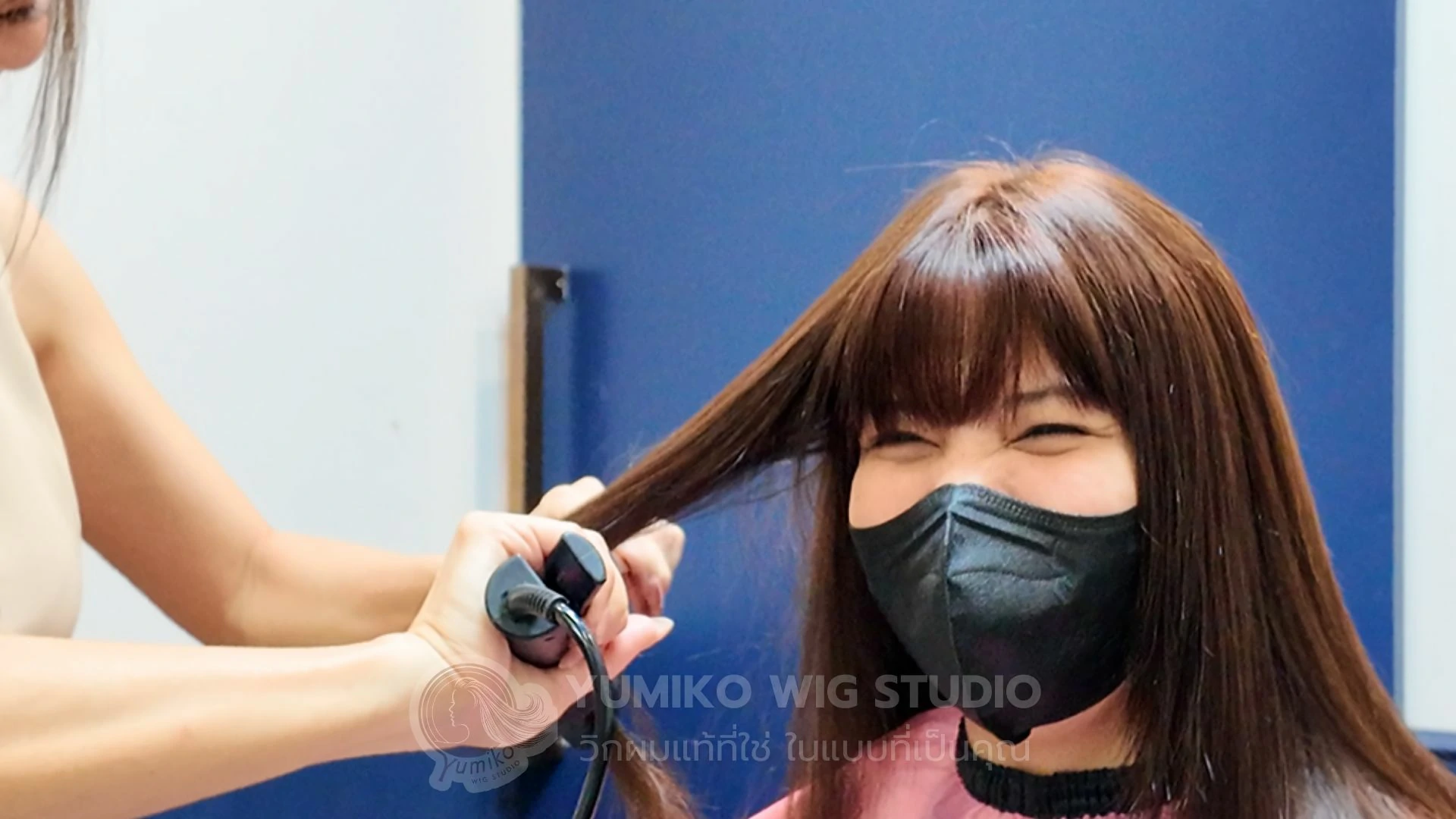 รีวิว วิกผมแท้ ผู้หญิง เต็มศีรษะ Full Wig ติดเทป ใส่เล่นน้ำได้ Yumiko Wig Studio-9