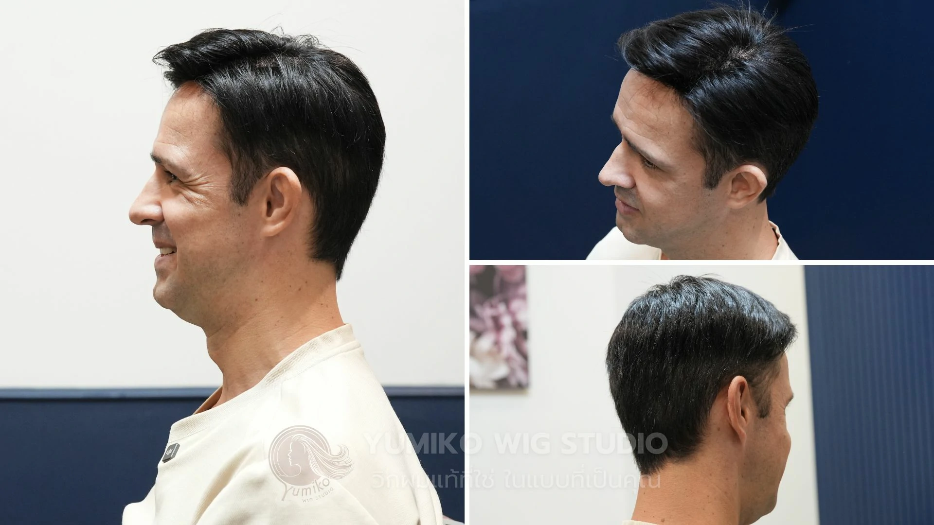 รีวิว วิกผมแท้ Yumiko วิกผมสั้น วิกผมผู้ชาย วิกทอมือผมแท้ 100% หมดกังวลเรื่องผมบาง ศีรษะล้าน