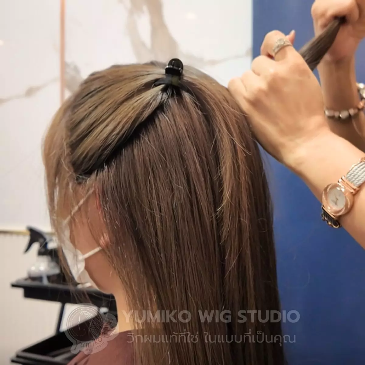 วิกผมแท้ Yumiko สำหรับผู้ป่วยคีโม ออกแบบเฉพาะบุคคล Yumiko Wig Studio