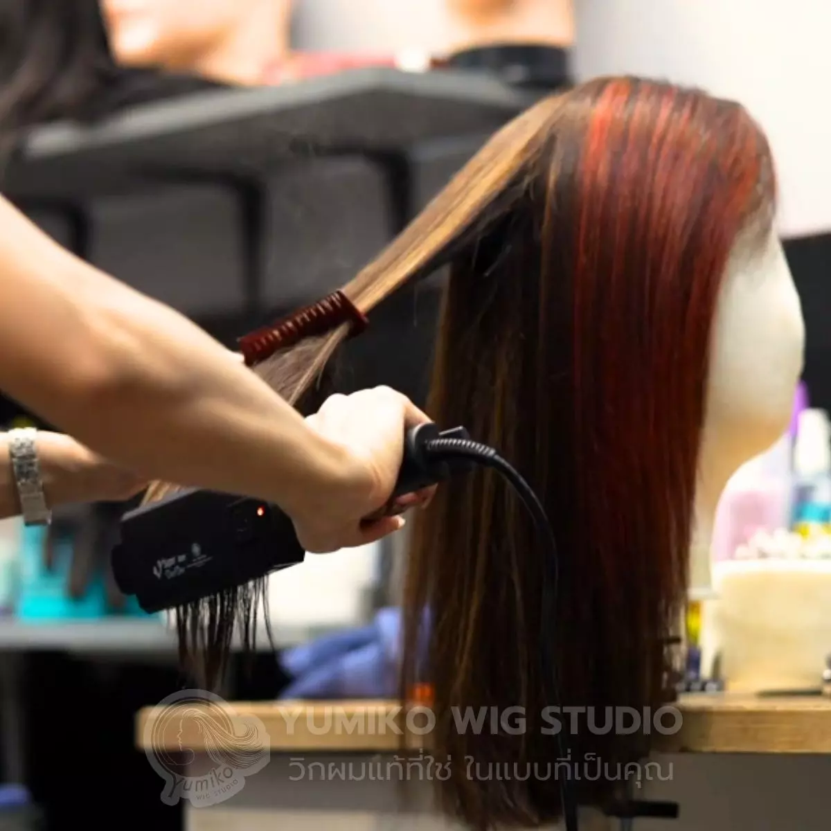 วิกผมแท้ Yumiko สำหรับผู้ป่วยคีโม ออกแบบเฉพาะบุคคล Yumiko Wig Studio