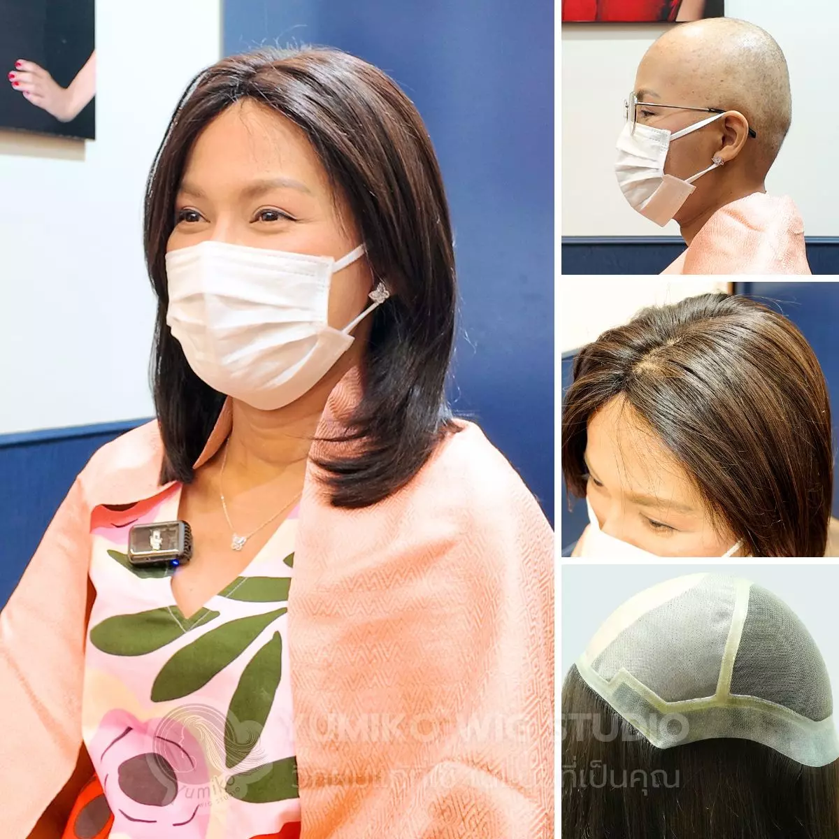 รีวิว วิกผมแท้ วิกผมสำหรับผู้ป่วยคีโม Yumiko Women Wig